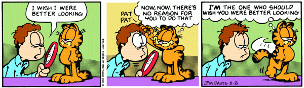 Komiksy garfield - komiks z dnia 08/03/1994