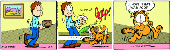 Komiksy garfield - komiks z dnia 09/04/1994