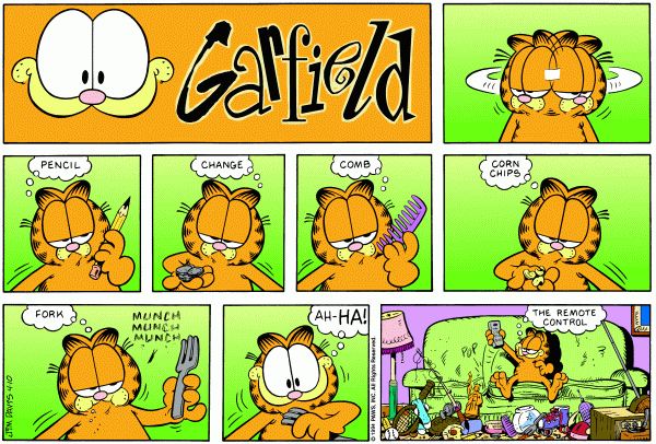 Komiksy garfield - komiks z dnia 10/04/1994