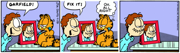 Komiksy garfield - komiks z dnia 28/04/1994