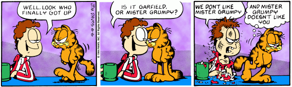 Komiksy garfield - komiks z dnia 06/06/1994