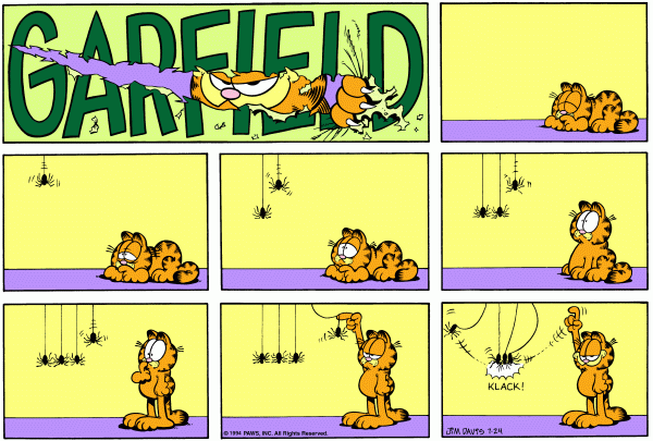 Komiksy garfield - komiks z dnia 24/07/1994