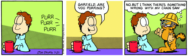 Komiksy garfield - komiks z dnia 27/07/1994