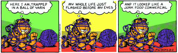 Komiksy garfield - komiks z dnia 02/08/1994