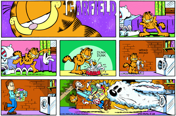 Komiksy garfield - komiks z dnia 28/08/1994
