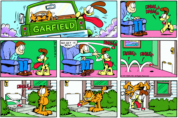 Komiksy garfield - komiks z dnia 04/09/1994