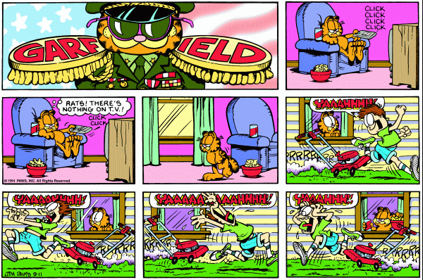 Komiksy garfield - komiks z dnia 11/09/1994