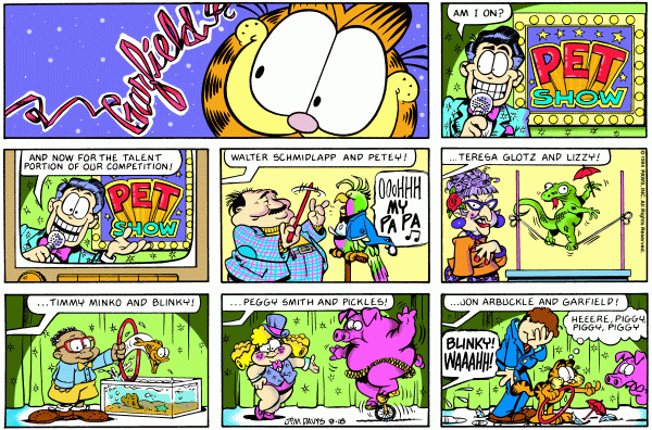 Komiksy garfield - komiks z dnia 18/09/1994