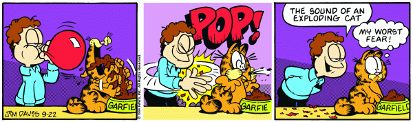 Komiksy garfield - komiks z dnia 22/09/1994