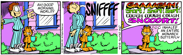 Komiksy garfield - komiks z dnia 26/09/1994