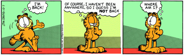 Komiksy garfield - komiks z dnia 07/10/1994