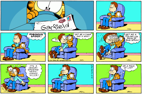 Komiksy garfield - komiks z dnia 16/10/1994