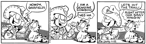 Komiksy garfield - komiks z dnia 22/11/1994