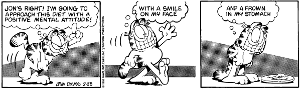 Komiksy garfield - komiks z dnia 23/02/1995
