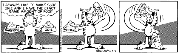 Komiksy garfield - komiks z dnia 04/03/1995