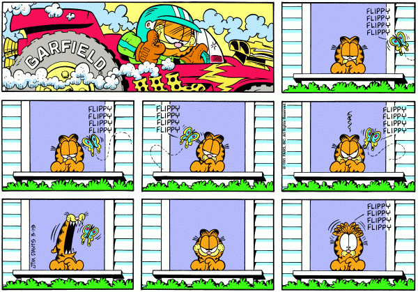 Komiksy garfield - komiks z dnia 19/03/1995