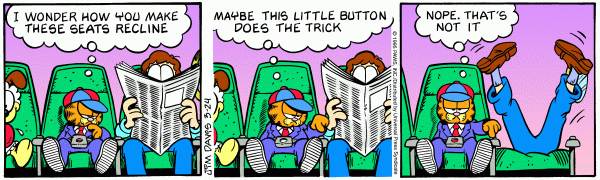 Komiksy garfield - komiks z dnia 24/03/1995