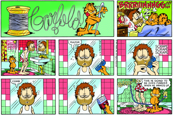 Komiksy garfield - komiks z dnia 14/05/1995