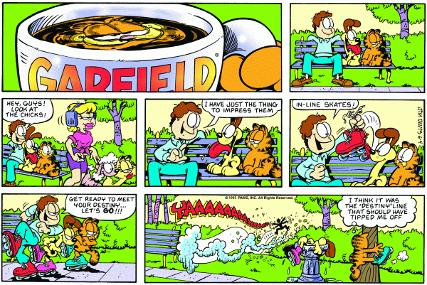 Komiksy garfield - komiks z dnia 04/06/1995