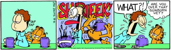 Komiksy garfield - komiks z dnia 06/09/1995