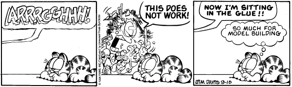 Komiksy garfield - komiks z dnia 16/09/1995