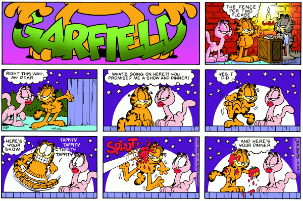 Komiksy garfield - komiks z dnia 22/10/1995