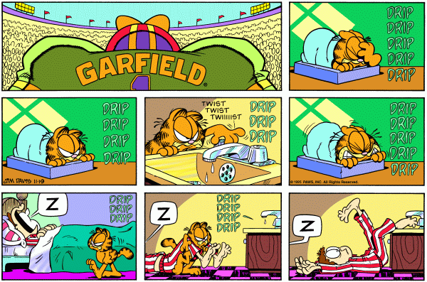 Komiksy garfield - komiks z dnia 19/11/1995