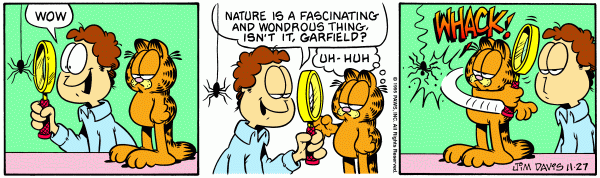 Komiksy garfield - komiks z dnia 27/11/1995
