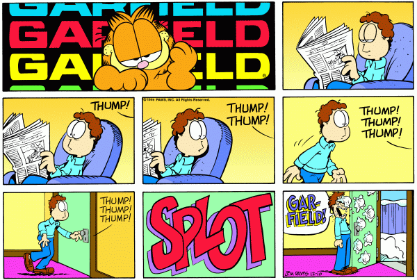 Komiksy garfield - komiks z dnia 10/12/1995