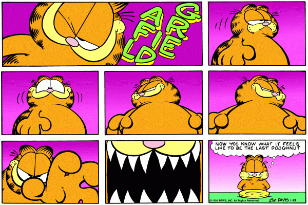 Komiksy garfield - komiks z dnia 21/01/1996