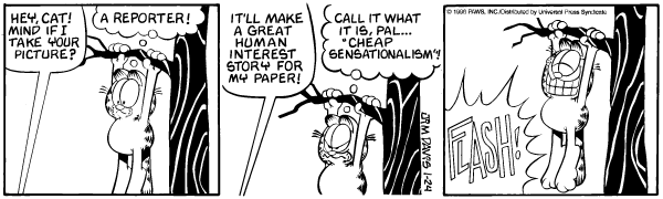 Komiksy garfield - komiks z dnia 24/01/1996
