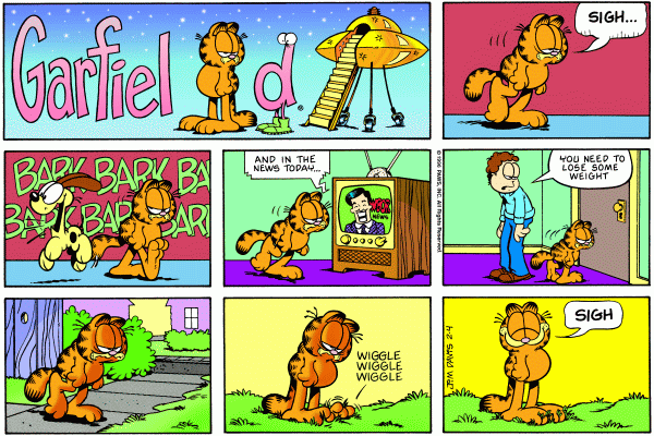 Komiksy garfield - komiks z dnia 04/02/1996