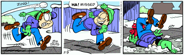 Komiksy garfield - komiks z dnia 09/02/1996
