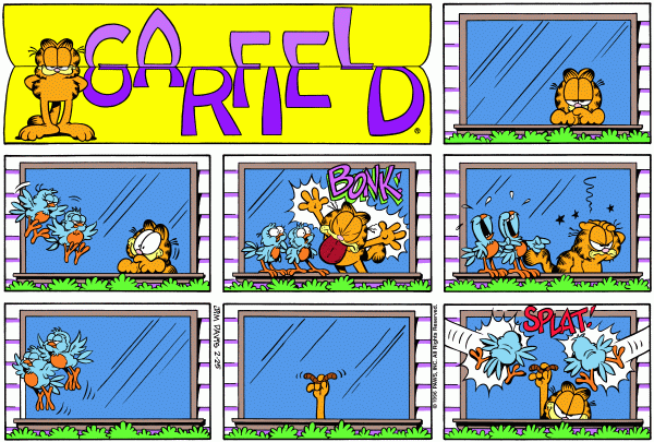 Komiksy garfield - komiks z dnia 25/02/1996