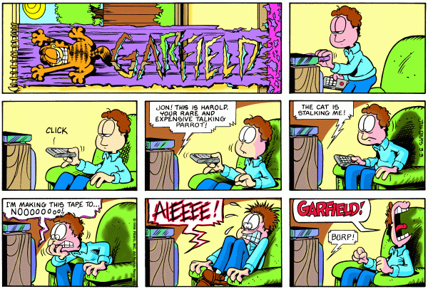 Komiksy garfield - komiks z dnia 03/03/1996