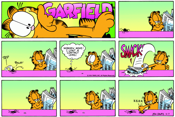 Komiksy garfield - komiks z dnia 07/04/1996