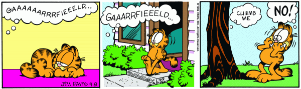 Komiksy garfield - komiks z dnia 08/04/1996