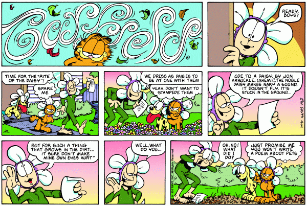 Komiksy garfield - komiks z dnia 14/04/1996
