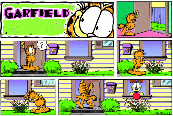 Komiksy garfield - komiks z dnia 05/05/1996