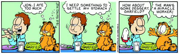 Komiksy garfield - komiks z dnia 31/05/1996