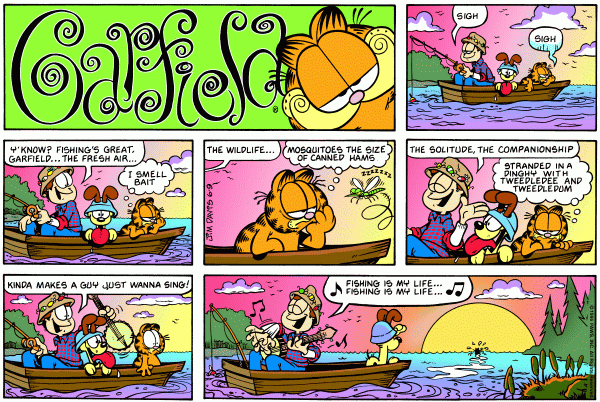 Komiksy garfield - komiks z dnia 09/06/1996