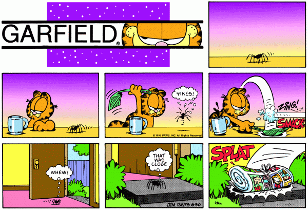 Komiksy garfield - komiks z dnia 30/06/1996