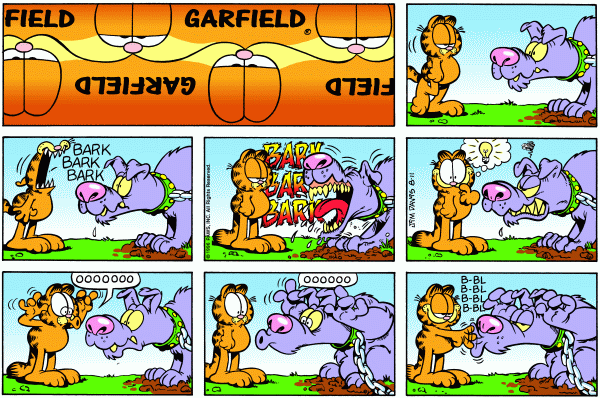 Komiksy garfield - komiks z dnia 11/08/1996