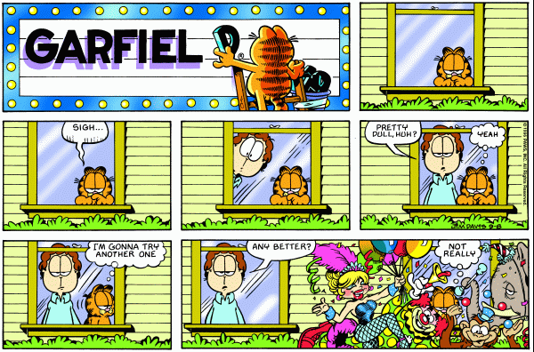 Komiksy garfield - komiks z dnia 08/09/1996