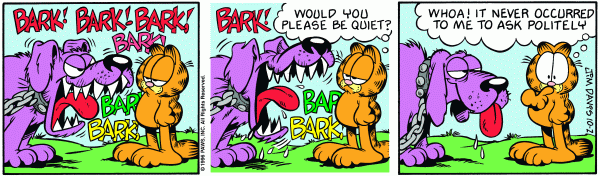 Komiksy garfield - komiks z dnia 02/10/1996