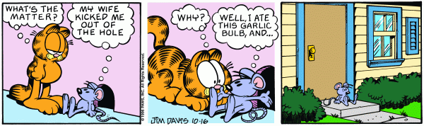 Komiksy garfield - komiks z dnia 16/10/1996