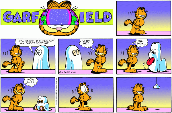 Komiksy garfield - komiks z dnia 27/10/1996