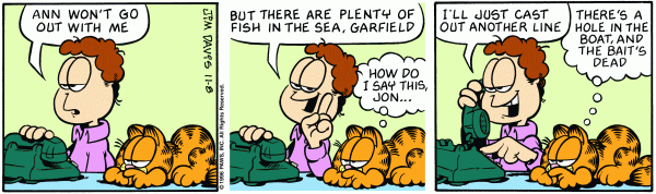 Komiksy garfield - komiks z dnia 08/11/1996