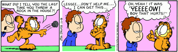 Komiksy garfield - komiks z dnia 09/11/1996