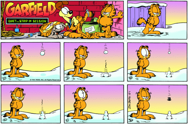 Komiksy garfield - komiks z dnia 01/12/1996